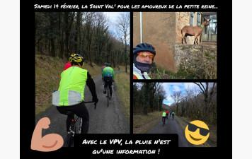 Une St-Valentin courageuse pour quelques cyclos !